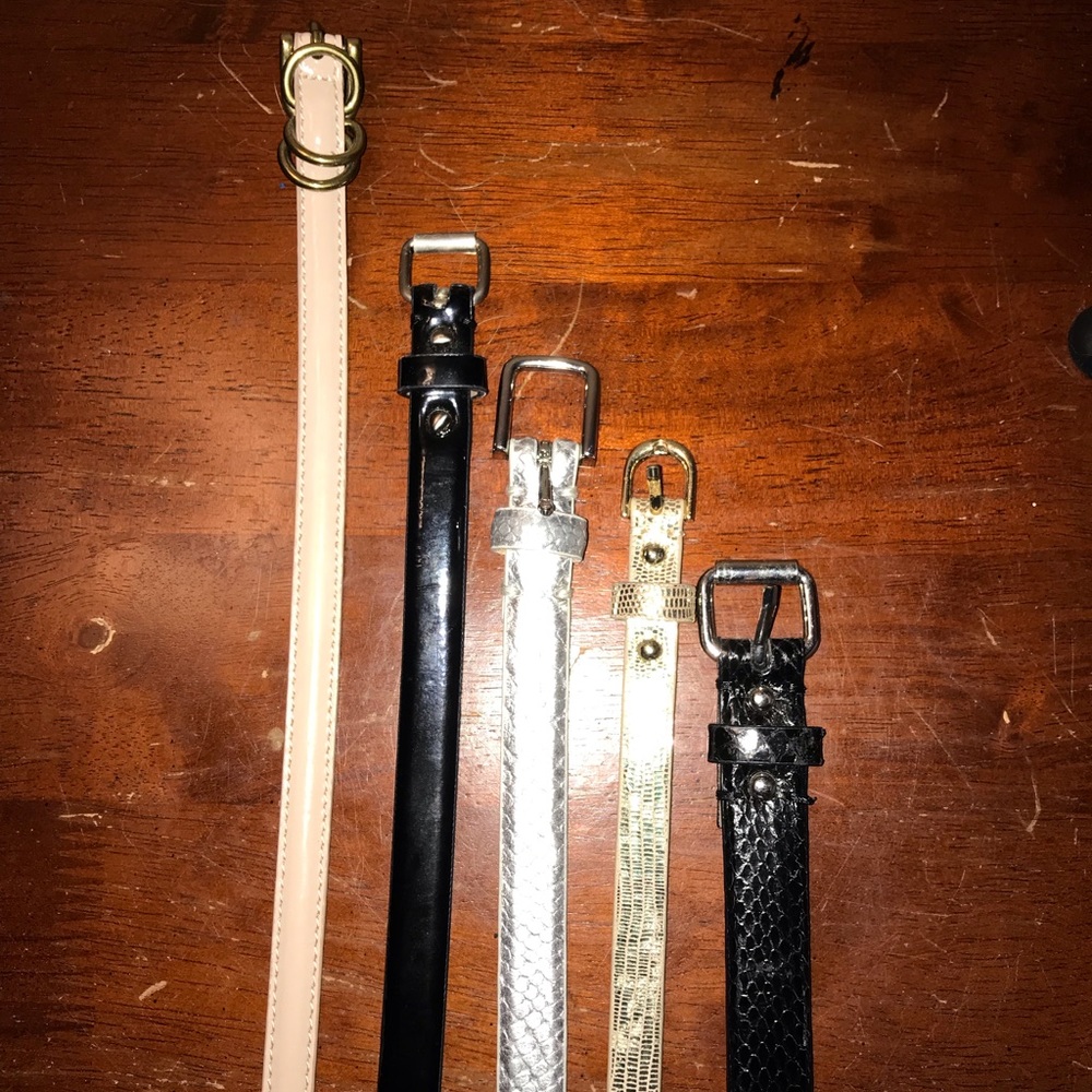 SOLD...Assorted thin belts
